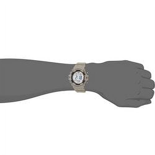 Casio Large LCD Digital Wristwatch Adult Mens Tan