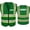 Green, variant on SECURITY Vest for Security Guards High Visibility Reflective Work Vest with Pockets Hi Vis Safety Vest Meets ANSI/ISEA