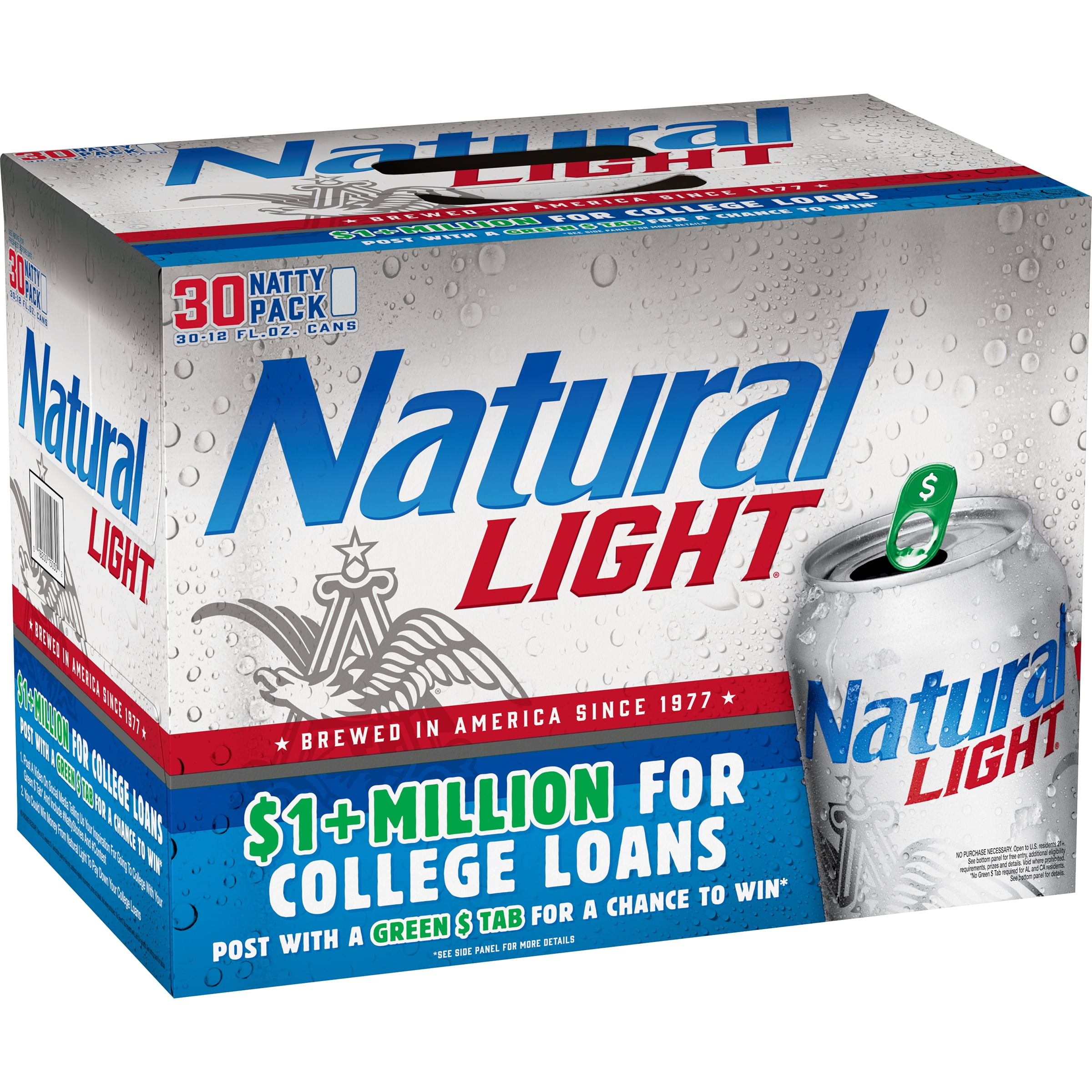 Natural Light® Beer, 30 Pack 12 fl. oz. Cans Walmart Inventory