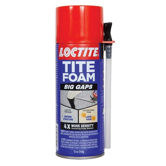 Loctite 1000971 12 oz Tite Foam White Polyurethane Big Gaps Foam Sealant