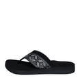 thumbnail image 2 of Women's Reef Spring Woven Flip Flop Black/White Recycled Polyester 8 M, 2 of 6