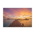 thumbnail image 3 of Beach Pier View Evening Nature Wilderness Photography Canvas Wall Art for Home Decor Ready-to-Hang, 3 of 18
