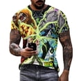 thumbnail image 3 of Ben 10 T-Shirt Full Print Short Sleeve Crew Neck Casual Novelty Graphic Tee Shirt Tops for Men Women M, 3 of 8