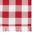 thumbnail image 4 of VHC Brands Annie Red Check Woven Throw 50x60, 4 of 5