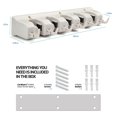 thumbnail image 2 of Garage Storage Systems - Soporte para fregonas y escobas HOME IT, color blanco roto, 2 of 7