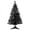 Black, variant on 4Ft Silver Artificial Christmas Pine Tree, Tinsel, Three-Section Assembly, Includes Base
