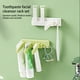 thumbnail image 5 of Inteprter Soporte para de 2 en 1, exprimidor de crema de tubo Facial de pared, estante dispensador de extracción doméstico desmontable Juegos de accesorios de baño Verde Inteprter  HA065176-01, 5 of 6