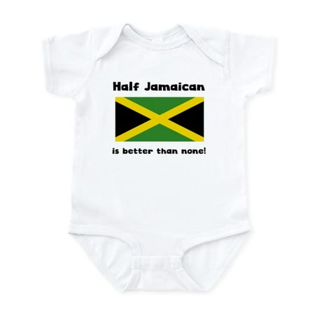 

CafePress - Half Jamaican Body Suit - Baby Light Bodysuit Size Newborn - 24 Months
