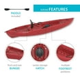 thumbnail image 5 of Lifetime Tamarack 10 ft. Sit-On-Top Kayak, Fire Red (90486), 5 of 23