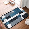 thumbnail image 2 of 1pc Geometric Pattern Absorbent Non-Slip Bathroom Thickened Flannel Rug Decor,Soft,Quick Drying,Suitable For Indoor/outdoor Use,Bathrooms,Bedrooms,Kitchens,Terrace,Laundry Rooms,16"x24", 2 of 9