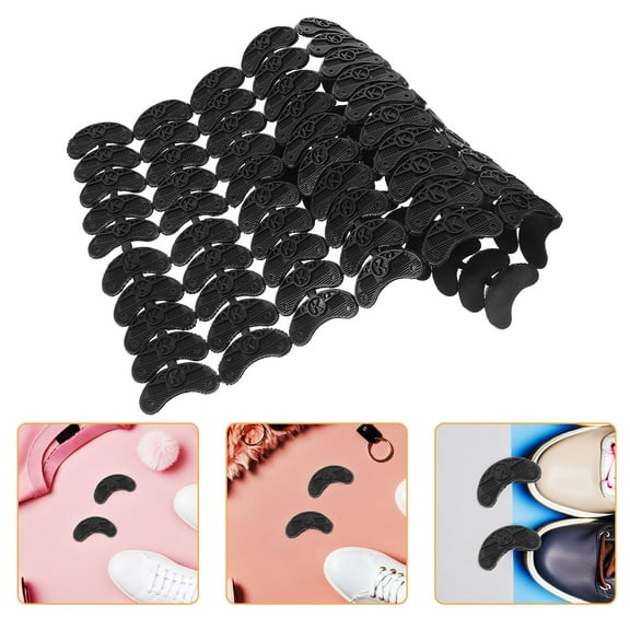 LOLIPPYY 40Pairs Rubber Shoe Heel Protectors High Durability Antislip Sole Repair Pads for Shoes
