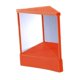 thumbnail image 4 of Espejo de maquillaje transparente con imagen no reversible, soporte para cosméticos naranja, 4 of 9