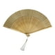 thumbnail image 2 of de mano plegable chino, ventilador de seda de bambú, ventilador de mano chinoiserie ligero decorativo, ventilador plegable para fiesta de Marrón, 2 of 9