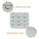 thumbnail image 4 of Señora 5Pcs 3 Gancho De 3 Filas Longitud Ajustable Correa Del Sujetador Extensor Ganchos De Hebilla Gris Claro 10pcs Una Talla, 4 of 5