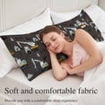 thumbnail image 5 of Cartoon Tractor Body Pillow Covers 20"x60", Cute Grey Digger Shovel Truck Car Black Soft Brushed Microfiber Breathable Throw Pillow Covers, Pillowcase with Zipper for Couch Sofa Bedroom Living Room, 5 of 9