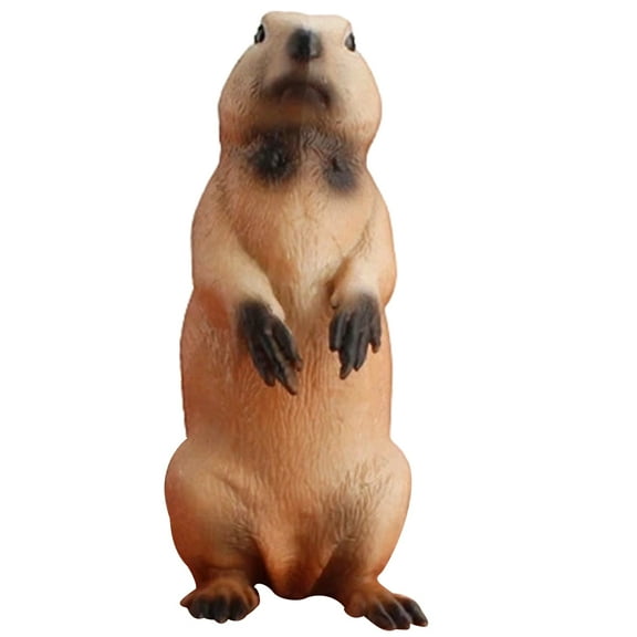 TABLZONE Groundhog Gift Animal Ornament Brown Plastic 1Pack