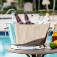 thumbnail image 3 of Envelor Sol Living Stainless Steel Beverage Tub for Parties Ice Bucket 3.2 Gallons, 3 of 8