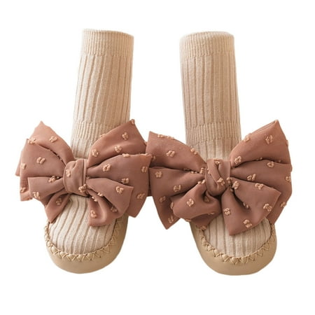 

Kupretty Newborn Baby Girl Sock Shoes Non-slip Floor Slippers Walking Shoes