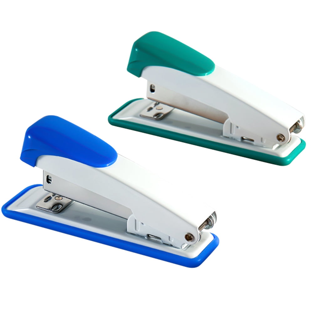 Weiweiguan 2Pcs Staplers Metal Staplers Medium Staplers Standard 24/6 Staplers for Office Desk