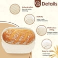 thumbnail image 4 of 4Pcs Bread Proofing Basket 10 inch Oval Dough Proofing Bowls with Cloth Liners Imitation Rattan Proofing Basket Beautiful Bread Banneton Basket for Professional and Home Baker, 4 of 10