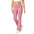 thumbnail image 5 of Frostluinai Fleece Lined Leggings for Girl 5-14Y High Waist Thermal Flare Yoga Pants with Pocket Solid Fall Winter Bell Bottom Pants, 5 of 9