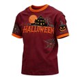 thumbnail image 4 of Mens Halloween Shirt Short Sleeve Horror Haunted House Moon Graphic Tshirts Vintage Crew Neck Spooky Season Tee, 2XL, 4 of 4