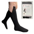 thumbnail image 1 of Presadee Chaussettes de Compression pour Mollets à Bout Fermé 20-30 Mmhg avec Fermeture Éclair (Noir, 2TG), 1 of 3