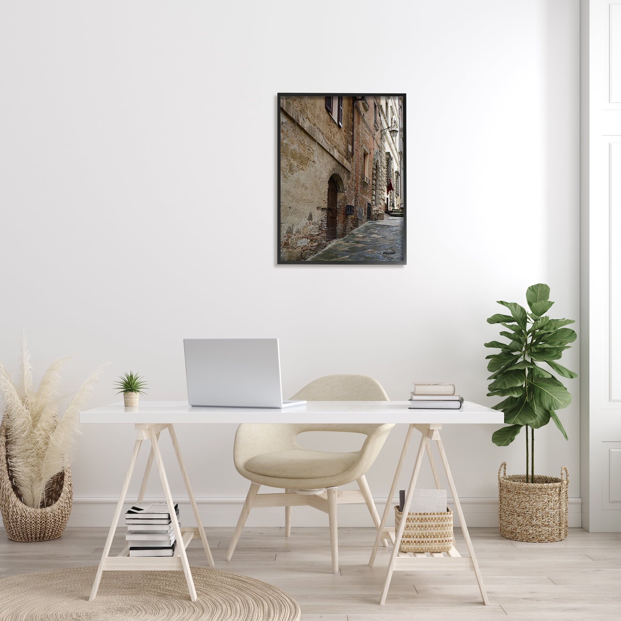 Stupell Industries Historical Architecture Alleyway Brick Building Exterior Street Photography, 24 x 30, Design by Nancy Crowell