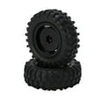 thumbnail image 1 of 1/24 Wheel Rim Rubber Tire, Compact 1/24 Metal Tyre Set  For AXIAL SCX24 RC Car Black,Silver,Red, 1 of 8