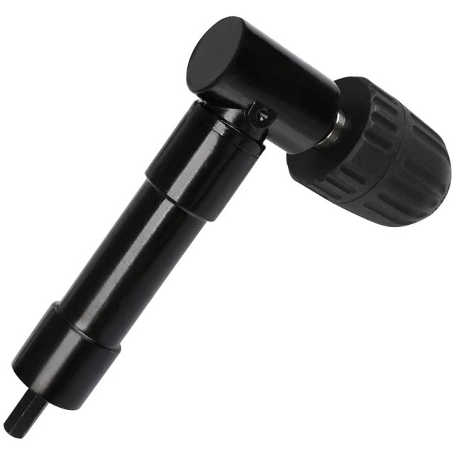 Taladro de mandril de ángulo recto autoajustable de 90 °, codo de broca de liberación rápida, adaptador de mandril de cabeza angular, broca de ángulo recto ZefeiWu 8390612576416
