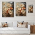 thumbnail image 4 of Designart "White Blue Seasonal Flowers love expression" Floral Print on Natural Pine Wood, 4 of 5