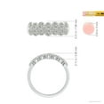 thumbnail image 4 of ANGARA Natural 0.6 Ct. Diamond Non Eternity Ring in 14K White Gold for Women (Ring Size: 12), 4 of 9