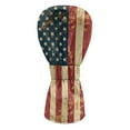 thumbnail image 2 of Yuyamidu Retro American Flag Golf Club Head Covers 4th of July Driver Headcover Fairway Wood Head Cover Hybrid Headcover, Waterproof PU Leather Golf Head Covers, 2 of 7