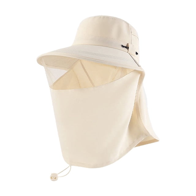 Sombrero de sol de ala ancha para exteriores con solapa para el cuello,resistente al viento,estilo pescador,ideal para la playa,senderismo y jardinería.Transpirable y con protección UV para