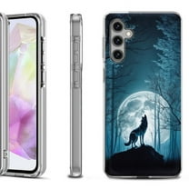 OneToughShield ® Shockproof Phone Case Compatible with Samsung Galaxy A35 5G - Wolf Moon