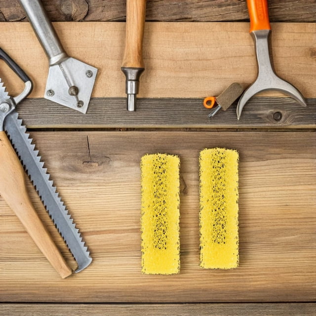 SKISUNO 40Pcs Yellow Sponge Paint Roller for Exterior Walls with Elastic Design