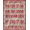 Red Multi, Pattern 15, variant on ODIKA 8'x10' Washable Area Rug Non-Shedding, Easy Care, Bathroom Way Abstract Brushstroke Vintage Faded Block Stairs for King Size Bedroom Under Bed, Master Suite