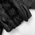 thumbnail image 5 of Faux Leather Puffer Jacket (S, Black), 5 of 6