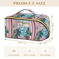 thumbnail image 4 of FORMRS Makeup Bag Travel Cosmetic Organizer for Women Fold Flat Zipper Pouch with Handle, Sea Boat, 4 of 8