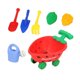 thumbnail image 4 of Juguetes de arena de playa para niños Juguete de playa ligero Regalos de cumpleaños de verano Tranvía Rojo, 4 of 9
