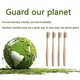 thumbnail image 2 of 8 In 1 Bamboo Toothbrushes Cleaning Gum Sustainable Soft Bamboo Toothbrushes Black, 2 of 4