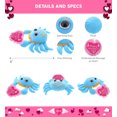 thumbnail image 2 of DolliBu Happy Mother's Day Super Soft Sparkling Big Eye Blue Crab Plush - Cute Stuffed Animal with Pink Heart Message for Best Mommy, Grandma, Wife, Daughter - Cute Sea Life Plush Toy Gift - 6" Inches, 2 of 6