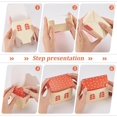 thumbnail image 4 of 30PCS House Shaped Gift Boxes 4.3x2.55x2.75 inch Dark Orange Kraft Paper Candy Boxes Gift Bag Bakery Boxes for Gift Giving Holiday Wedding Baby Shower Party Favor, 4 of 6