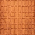 thumbnail image 1 of Ahgly Company Indoor Square Abstract Orange Modern Area Rugs, 8' Square, 1 of 4