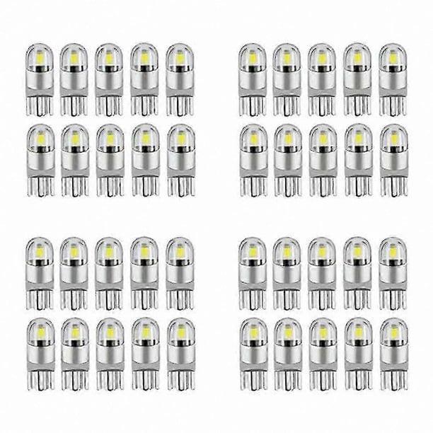 6000K 40-Pack T10 LED Bulbs for Dome, License Plate, and Side Marker Lights