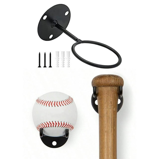 Soporte de pared de béisbol Cola organizador de exhibición para Porta bolas