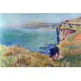 thumbnail image 2 of Art.com Cliffs at Varengeville Stretched Canvas Print Wall Art by Claude Monet, 24" x 16", 2 of 4