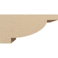 thumbnail image 3 of 10"W x 20"D x 10"H Wide Alpine Rough Cedar Woodgrain TimberThane Corbel, Primed Tan, 3 of 6