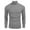 Dark Gray, variant on Men's Streak Knit Half Turtleneck Sweater Button Pocket Casual Winter Long Sleeve