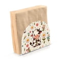 thumbnail image 2 of Cow on Flowers Napkin Holder for Table Clear Napkin Stand Paper Holder Acrylic Organizer Dispenser Napkins for Dinner Kitchen Restaurant Room, 2 of 8